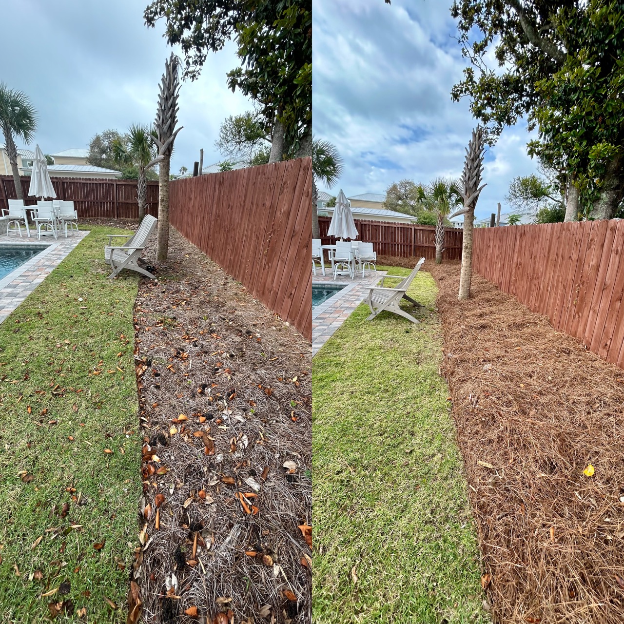 Expert Pine Straw Installation for Long-Lasting, Weed-Suppressing Beauty in Destin, FL